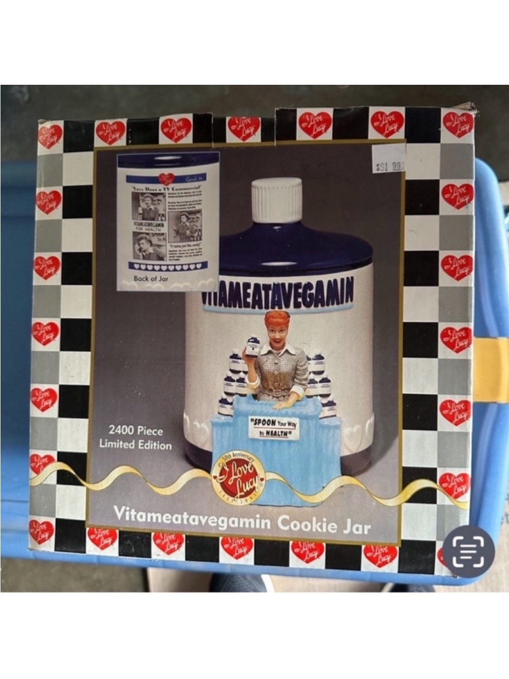 Vintage VITAMEATAVEGEMIN Cookie Jar by I Love Lucy